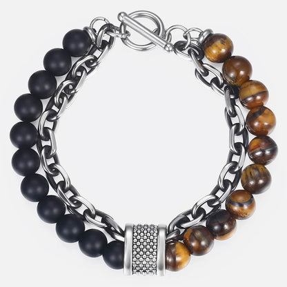 Trendsmax Natural Tiger Eye Stone Bracelet