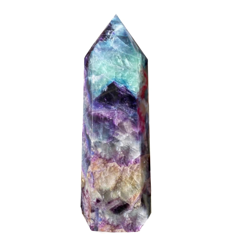 Natural Large Colored Fluorite Crystal