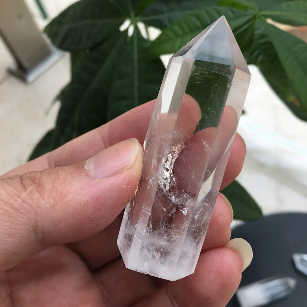 Crystal Transparency Quartz Point Healing Stone