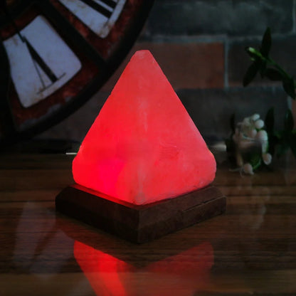 Himalayan Crystal Pyramid Salt Lamp LED USB