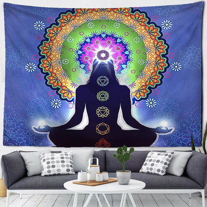 Wall Hanging Indian Buddha Tapestry