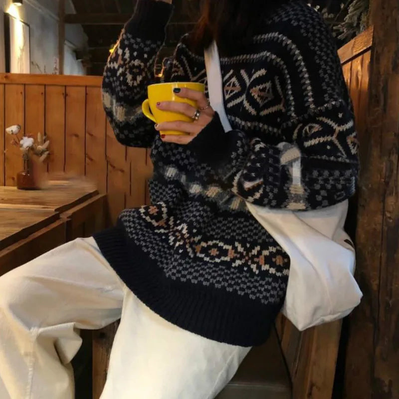 Women Pullover Knitted Oversize Sweaters