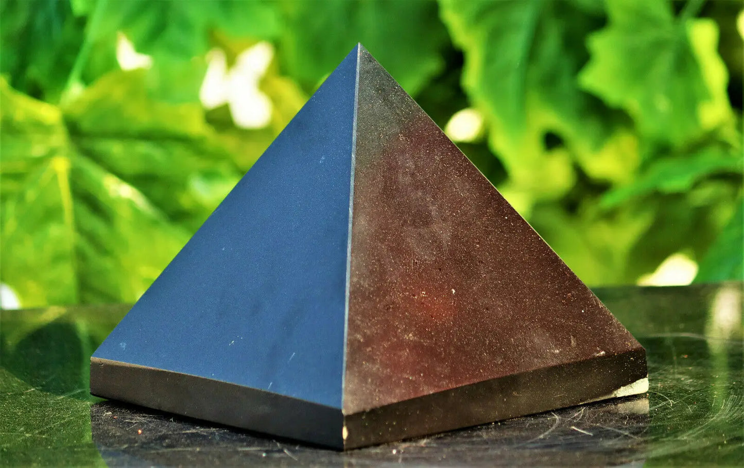 Natural Black Tourmaline Crystal Healing Reiki Pyramid