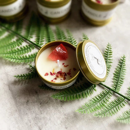 Golden Tin Box Aromatherapy Candles