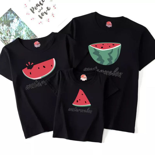 Summer Fruits Printing Matching Family T-shirt