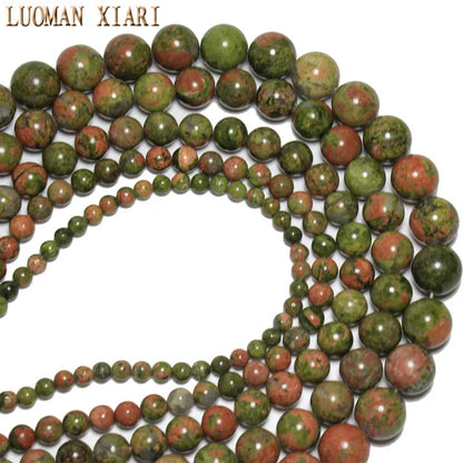 Natural Unakite Beads For Jewelry Making