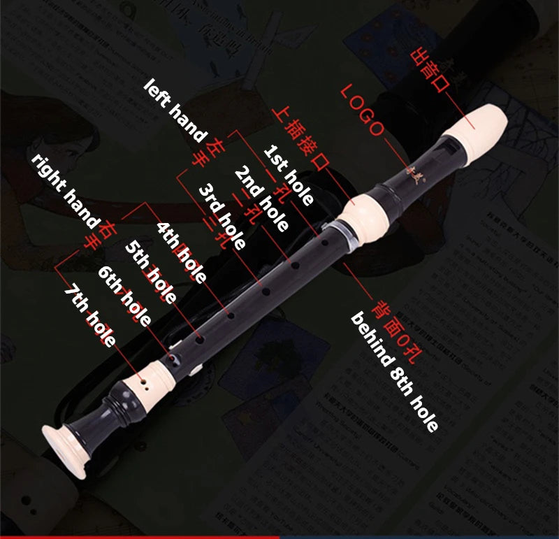 Germanic and Baroque 8 hole Alto Recorder