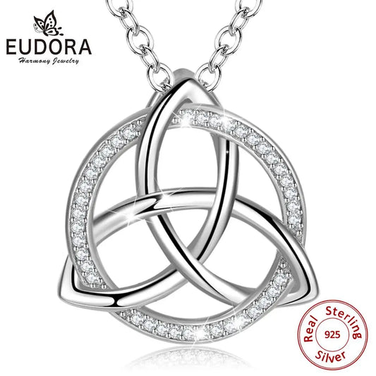 Sterling Silver Celtics Trinity Knot Pendant Necklaces