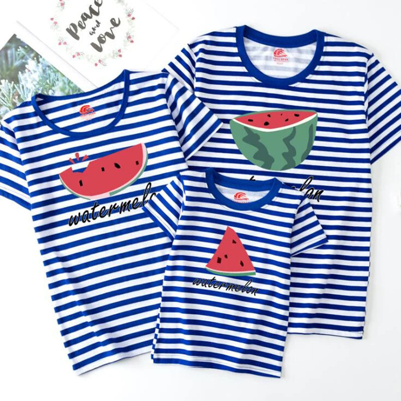 Summer Fruits Printing Matching Family T-shirt