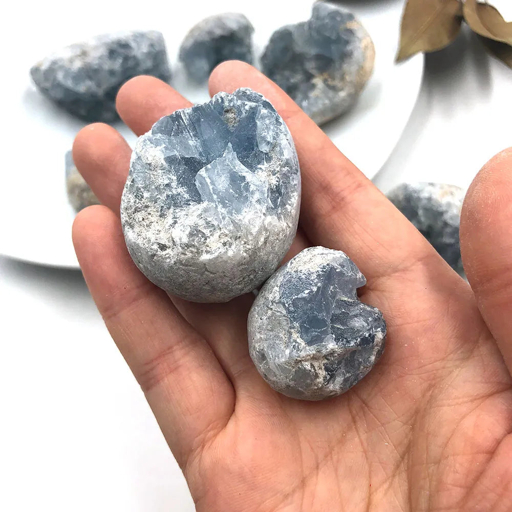 Random Natural Raw Blue Celestite Quartz