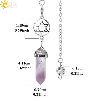 Natural Stone Amulet Divination Pendulum