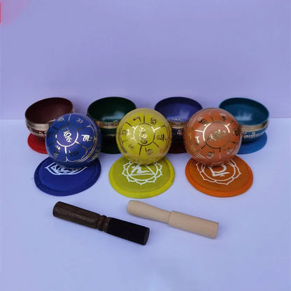 8CM Pure Copper Colorful Singing Bowl