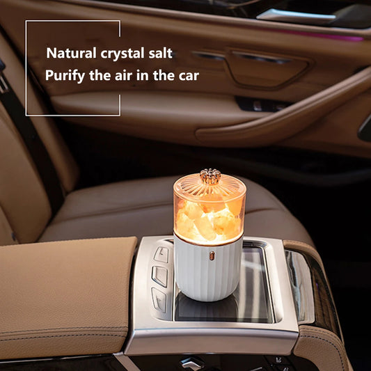 Purification Crystal Salt Lamp USB charging