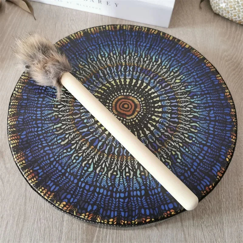 Vintage Handcrafted Shaman Drum With Drumstick