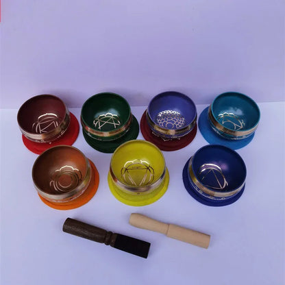 8CM Pure Copper Colorful Singing Bowl