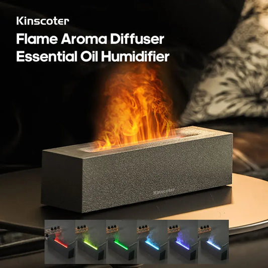 KINSCOTER Flame Aroma Diffuser Air Humidifier