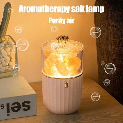 Colorful Crystal Salt Stone Purification Lamp