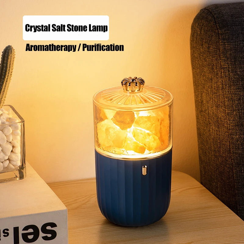 Colorful Crystal Salt Stone Purification Lamp