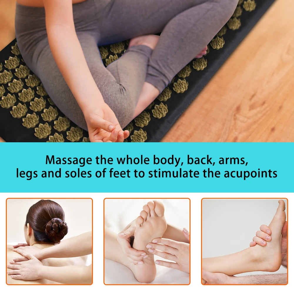 Kuznetsov's Applicator for Neck Foot Back Yoga Acupressure Massage Mat