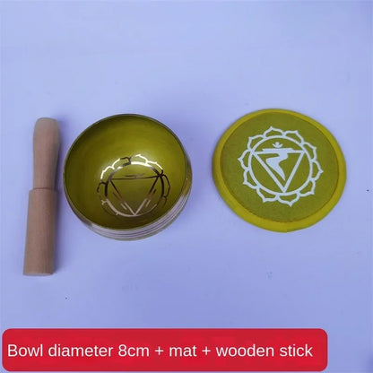 8CM Pure Copper Colorful Singing Bowl