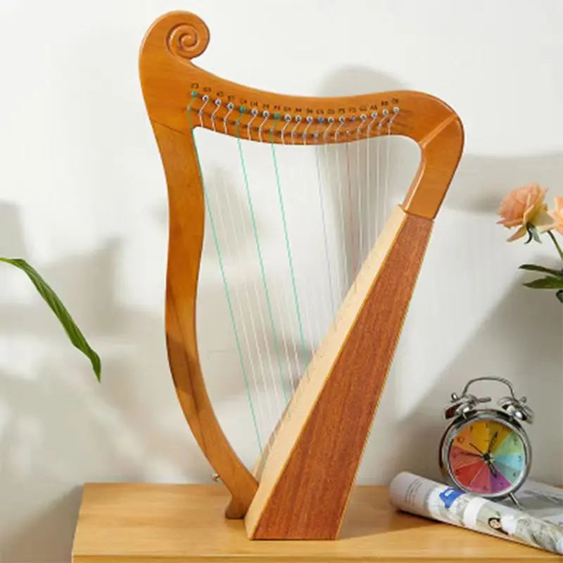 Wooden Lyre Harp