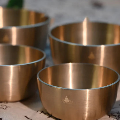 7pcs Nepal Handmade Brass Singing Bowl Set