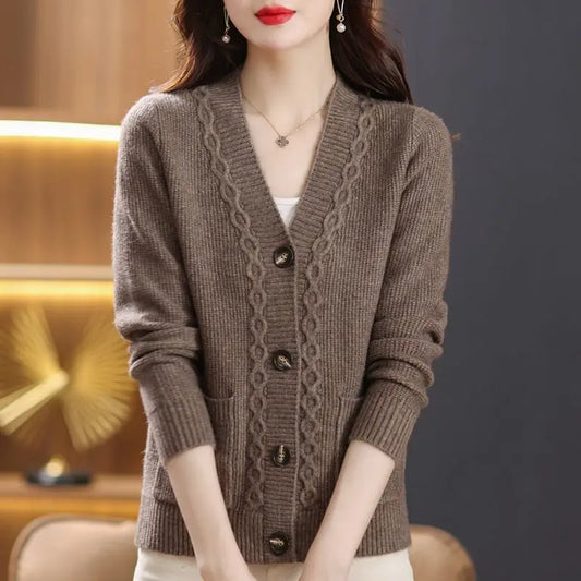 Vintage Women Thicken Cardigan Sweaters