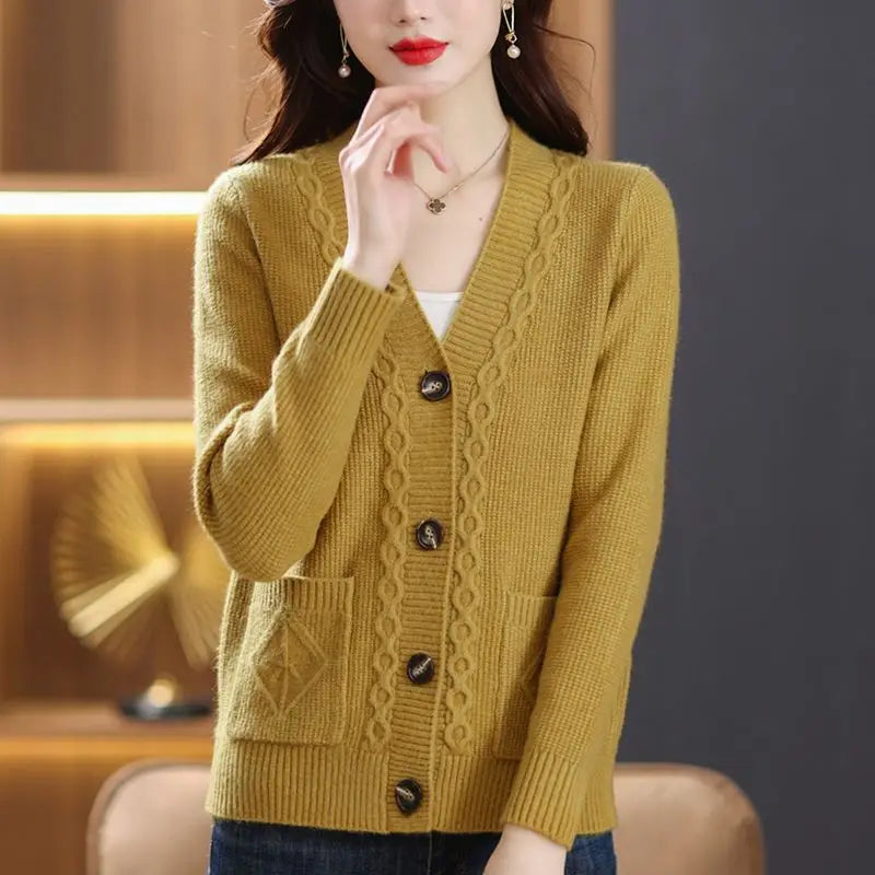 Vintage Women Thicken Cardigan Sweaters