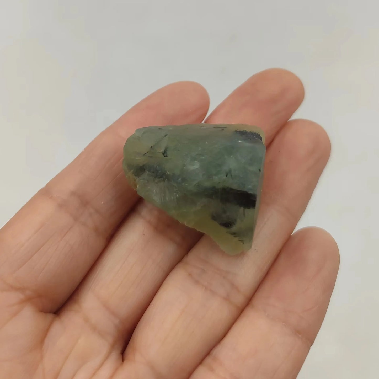 Random Natural Prehnite Raw Stone 1pc