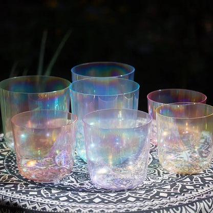 Colorful Crystal Singing Bowl from Nepal