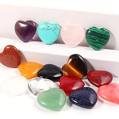 20mm Heart Shaped Natural Stones