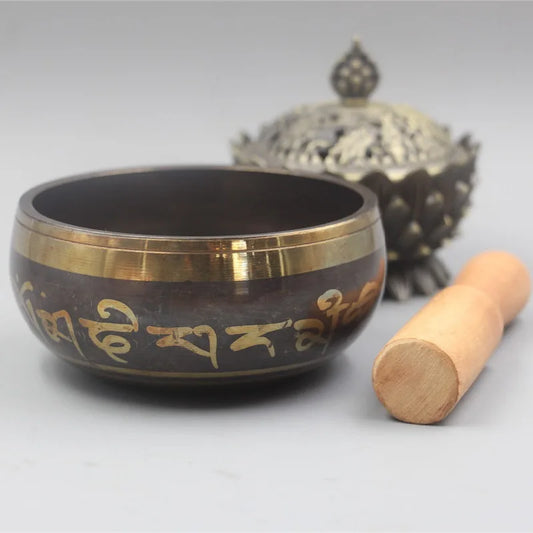 Buddhist Tibetan Handmade Bronze Singing Bowl