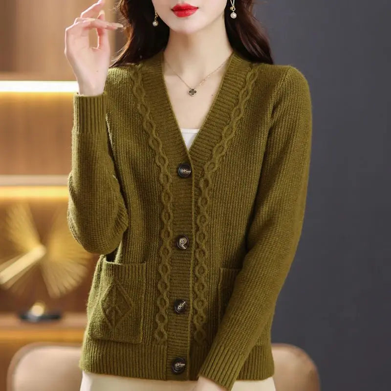 Vintage Women Thicken Cardigan Sweaters