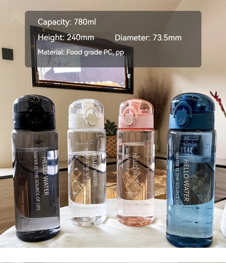 Large-Capacity Bottle with Plastic Cup and Scale