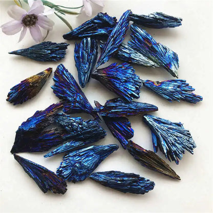 Raw Natural Rainbow Kyanite Titanium Quartz Crystal