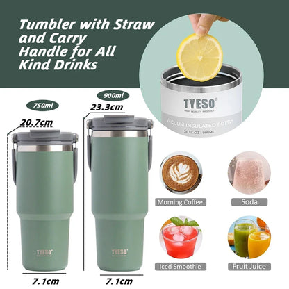 Stainless Steel Insulated Thermos with Straw