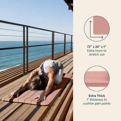 Yoga Mat with Nylon Strap - Non Slip