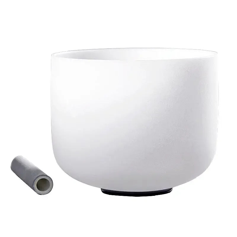 432hz/440hz Frosted Quartz Crystal Singing Bowl