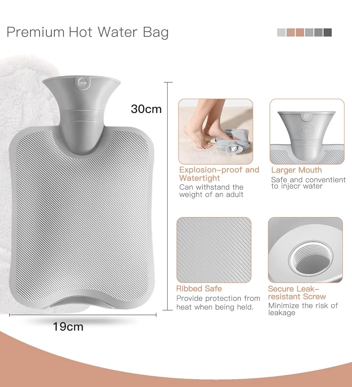 Hot Water 2L Bag with Cover