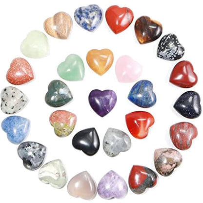 20mm Heart Shaped Natural Stones