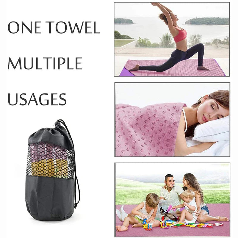 Portable Non-slip  Yoga Blanket and Towel