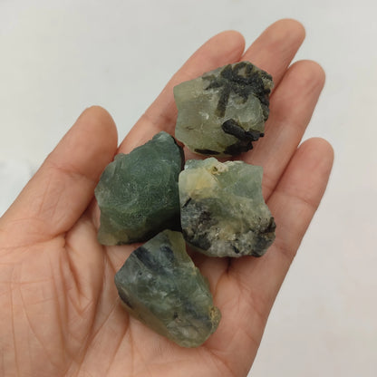 Random Natural Prehnite Raw Stone 1pc