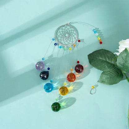 Faceted Ball Hanging Suncatcher