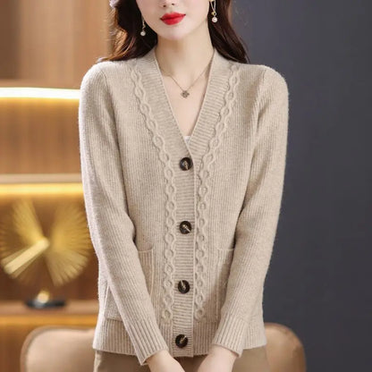 Vintage Women Thicken Cardigan Sweaters