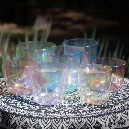 Colorful Crystal Singing Bowl from Nepal