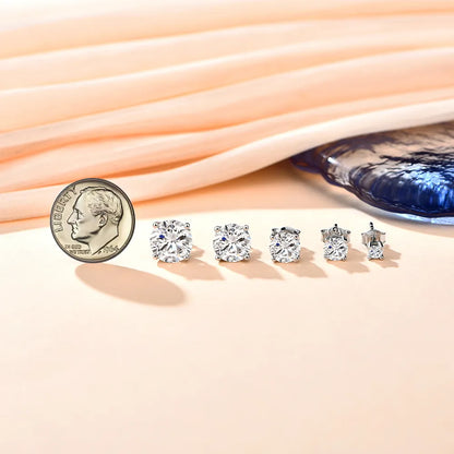 Top Quality 2 Carat  D Color Moissanite Stud Earrings