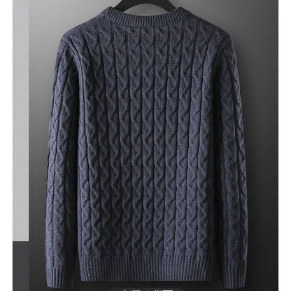 Spring and Autumn Men's round neck pullover