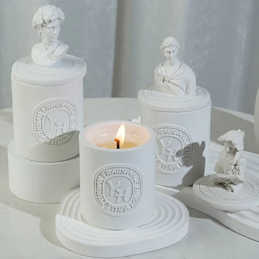 Statue Floral Scented Aromatherapy Candle Set