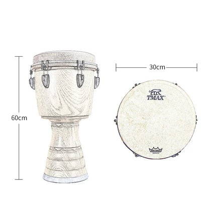 12 Inch Professional Adjustable Tone Djembe