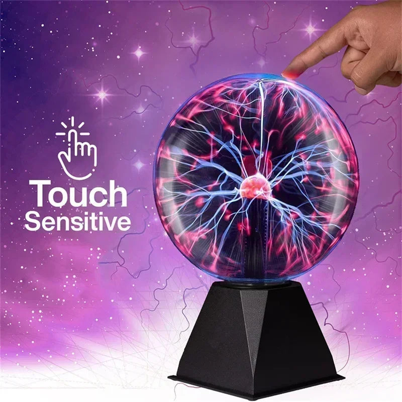 Crystal Plasma Ball Touch Lamp 3/4/5/6/8Inch